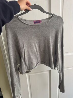 edikted cropped knit sweater